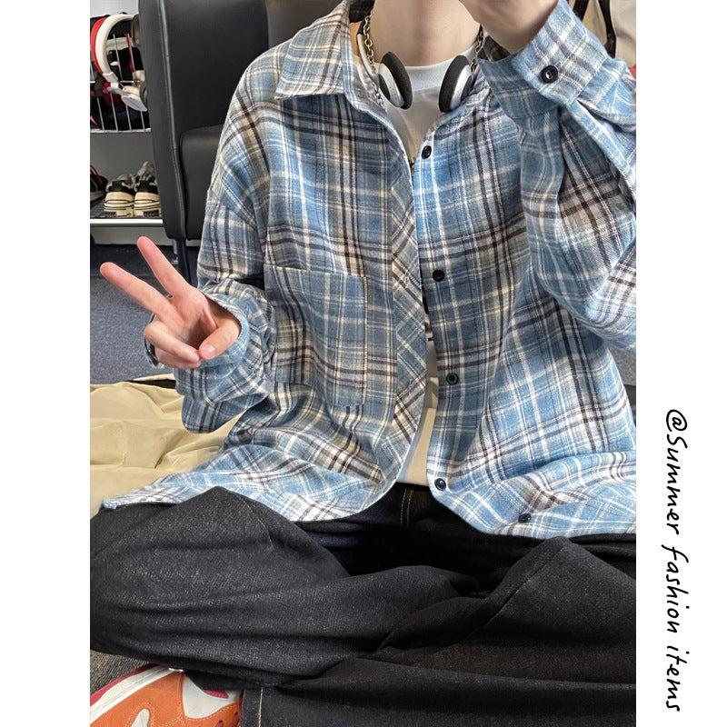 Oversized Retro Plaid Flannel