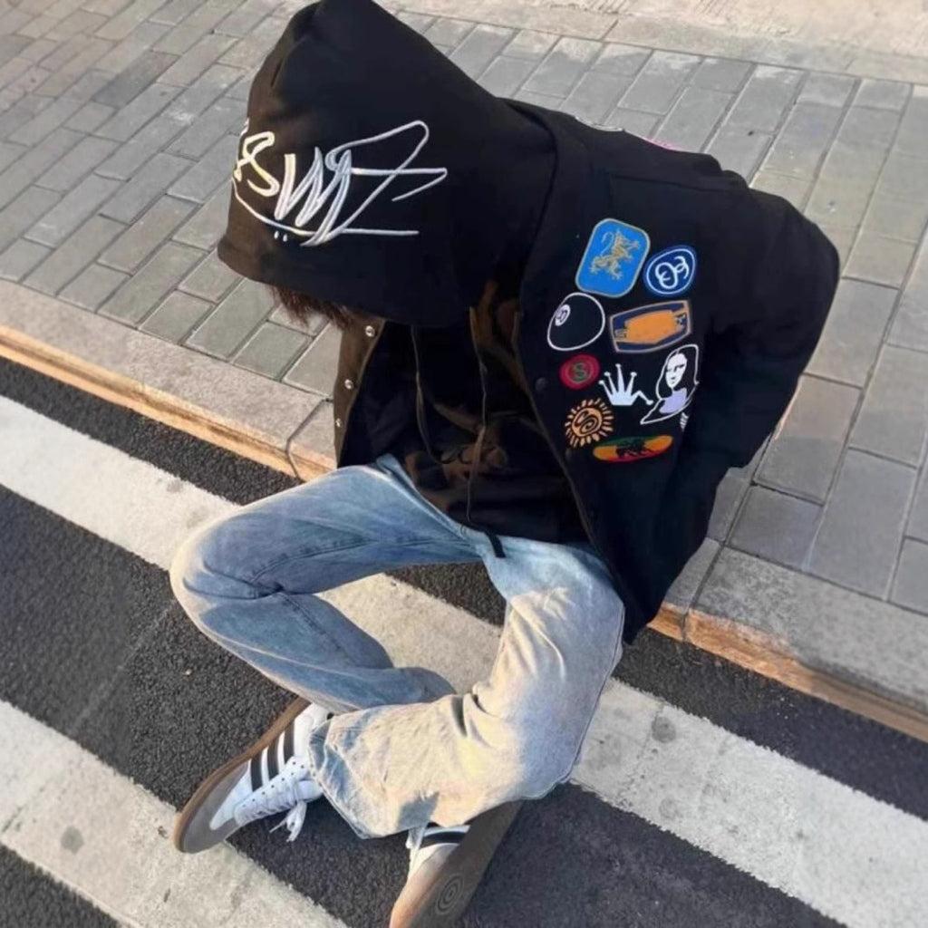 Patchwork Varsity Jacket