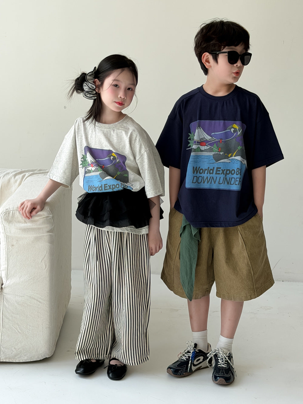 Kids' Cartoon Letter T-Shirt