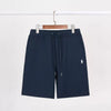 Shorts navy blue white label