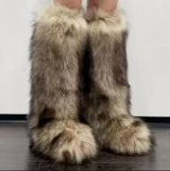 Plush High-Top Snow Boots