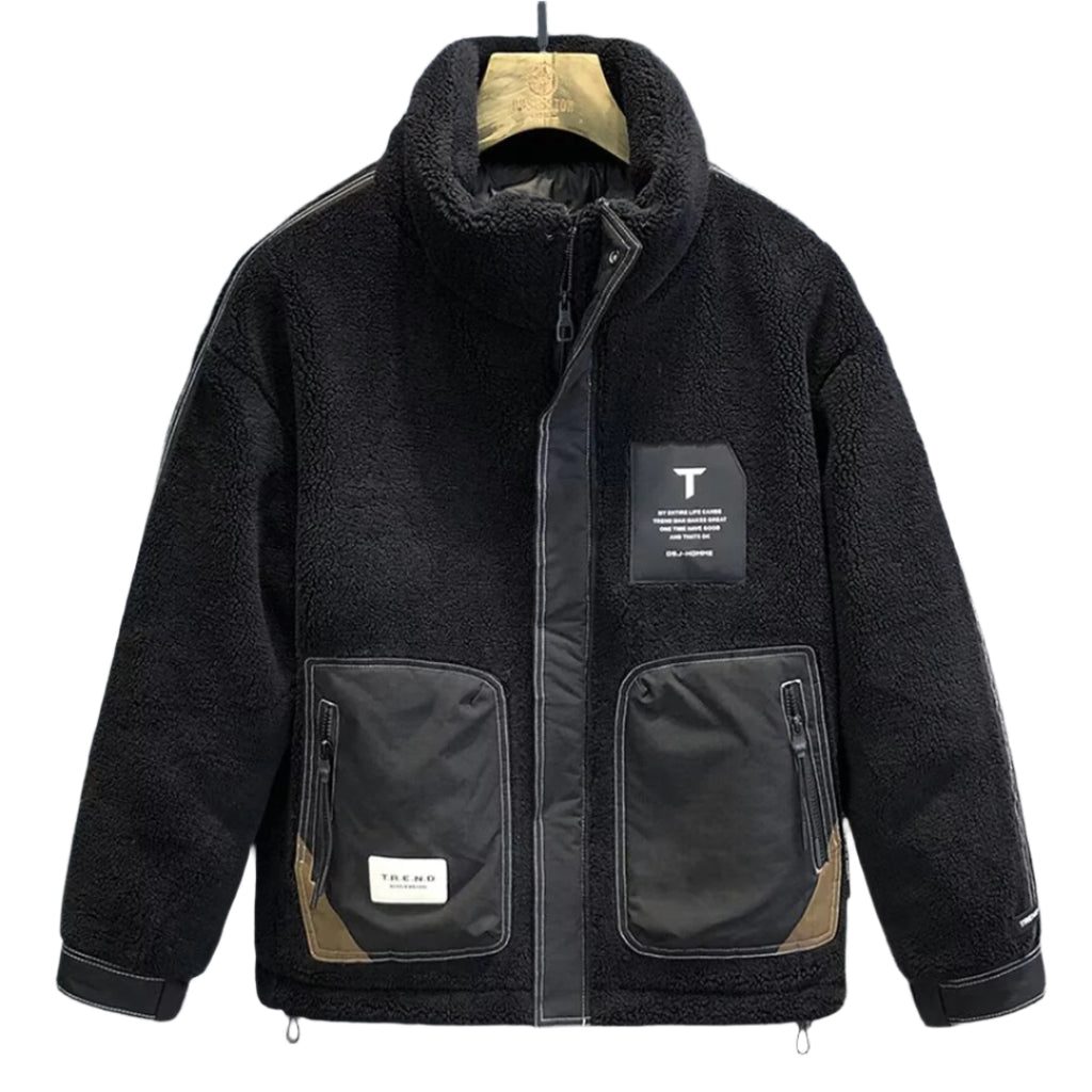 Fleece Lined Trendy Jacket