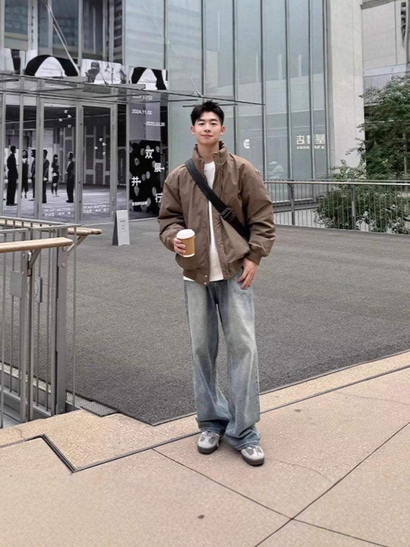 The Minimalist Stand-Collar Bomber