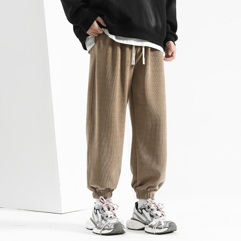 Corduroy Cuffed Sweatpants
