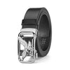 Eagle silver buckle black belt