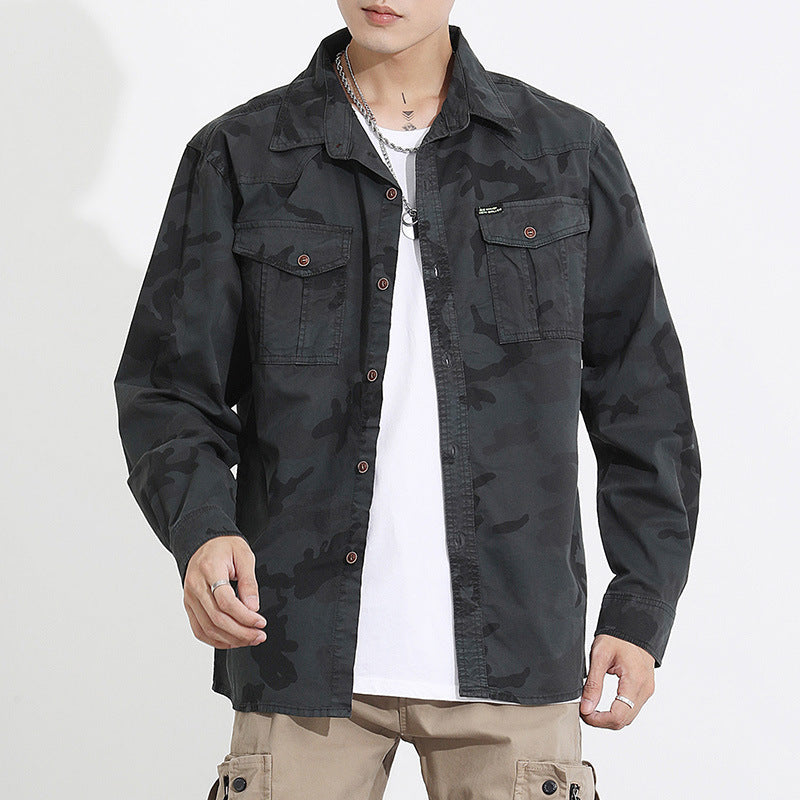 Men’s Oversized Camo Workwear Overshirt