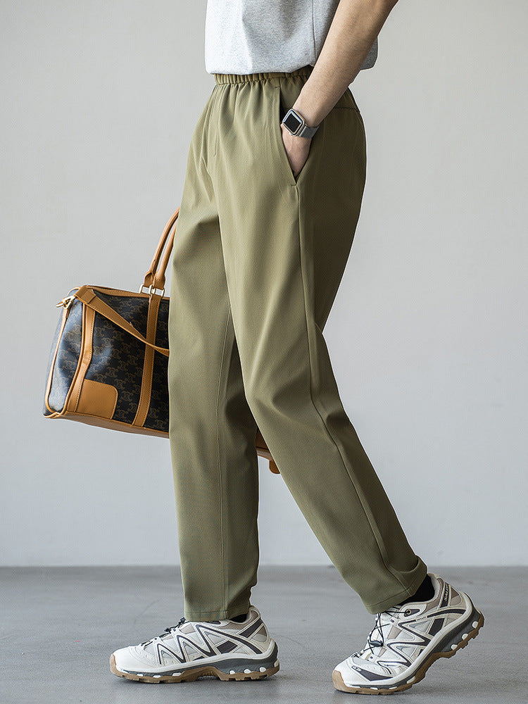 Tapered Textured Trousers