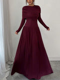 Long-Sleeve Evening Maxi Dress