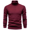 High collar wine red