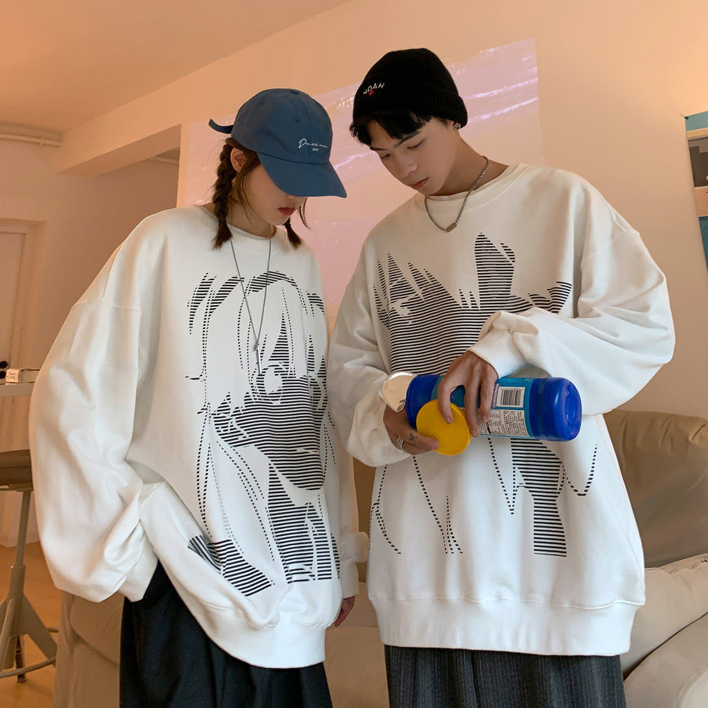 Street Edge Oversized Couple's Sweater