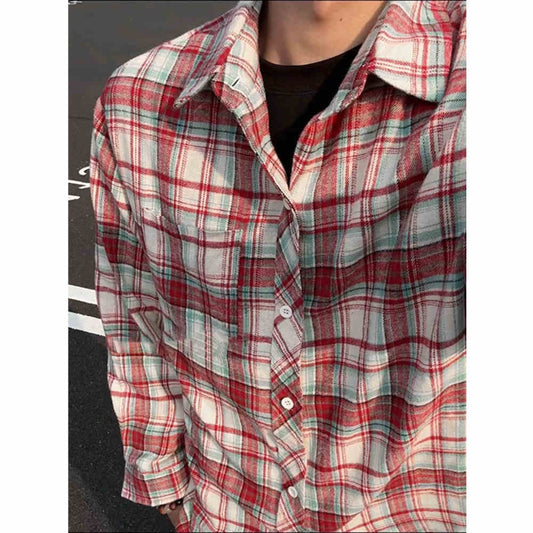 Vintage Plaid Flannel Jacket