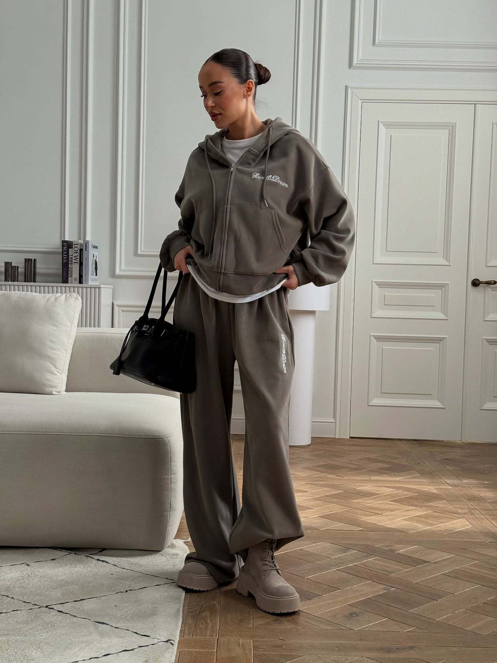 Zip Hoodie Sweatpants Set