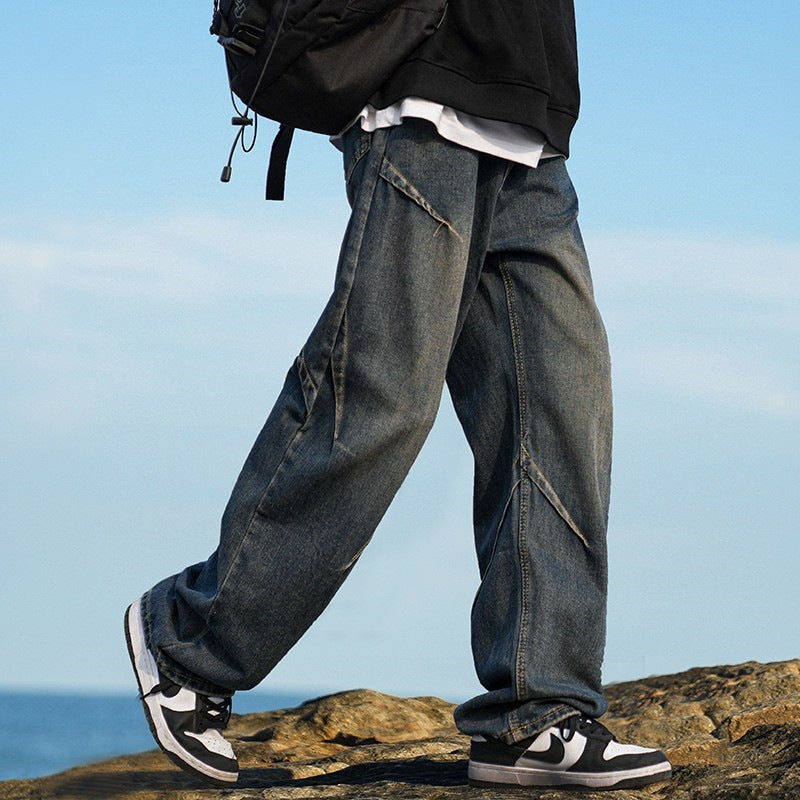 Vintage Loose-Fit Denim Jeans