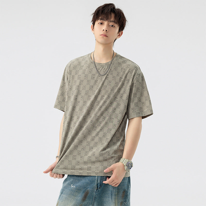 Geometric Print Oversized T-Shirt