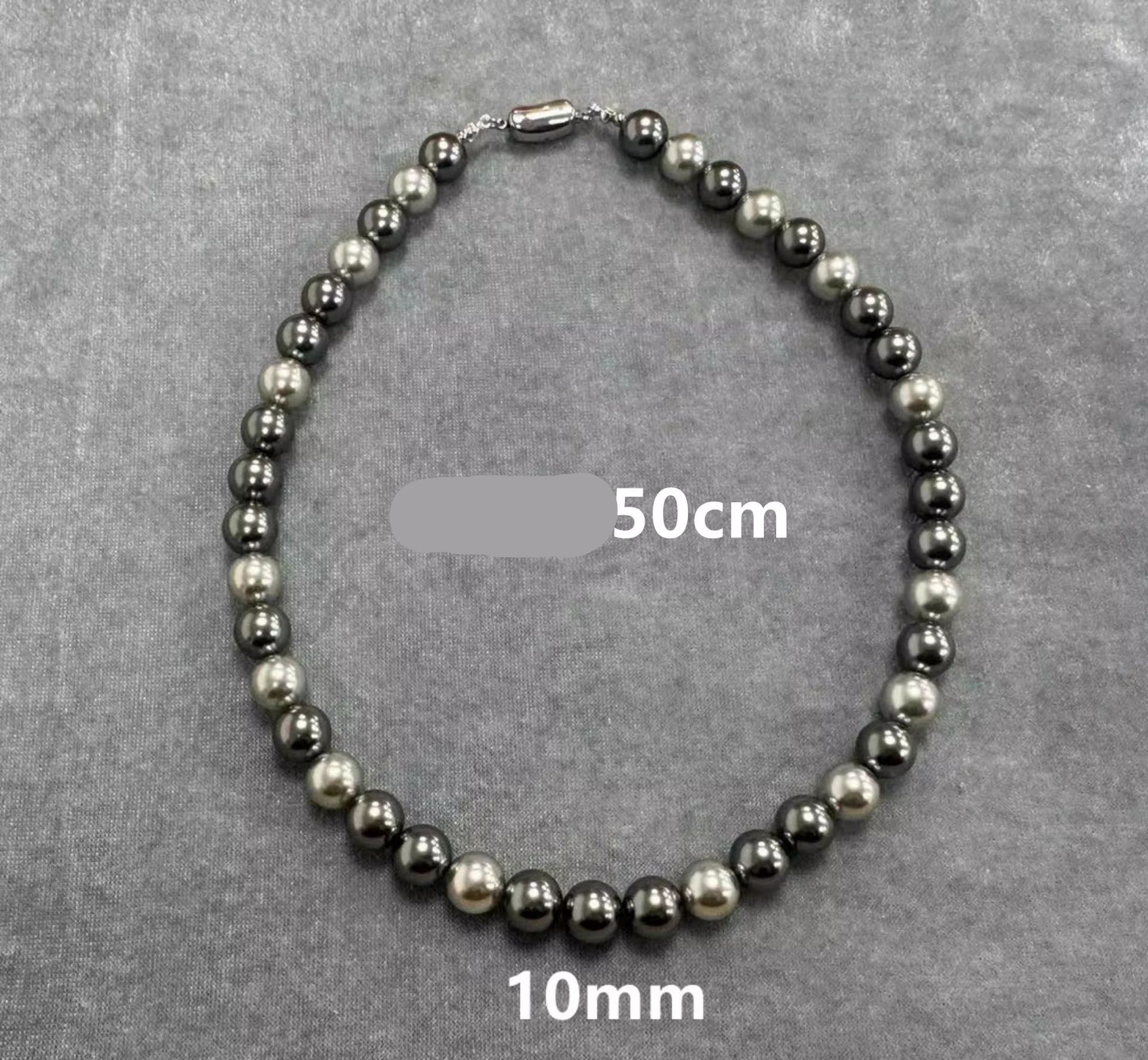 Metallic Pearl Statement Necklace