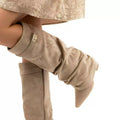 Buckle Slouch Boots