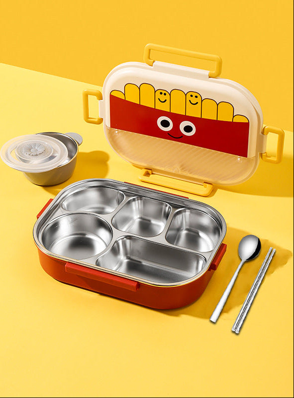 Cute Fast Food Stainless Steel Lunch Box Set