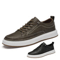 Casual Leather Sneakers — 47 / Black [Four Seasons]