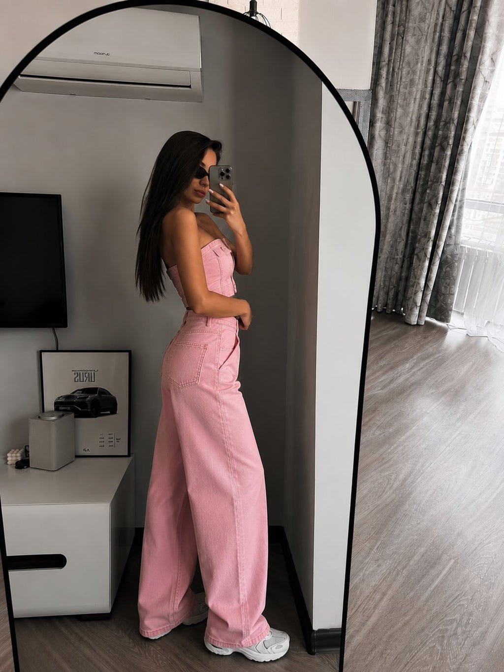 Denim Two Piece Set