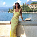 Floral Mermaid Slip Dress
