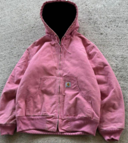 Aztec-Trimmed Canvas Hooded Jacket