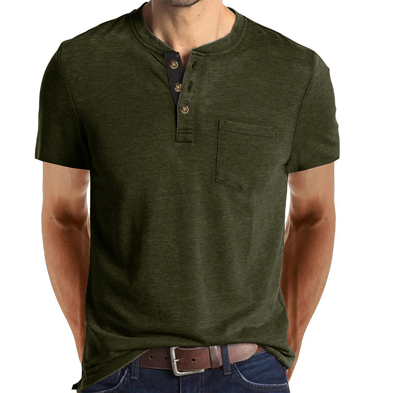 Men’s Slim-Fit Henley Tee