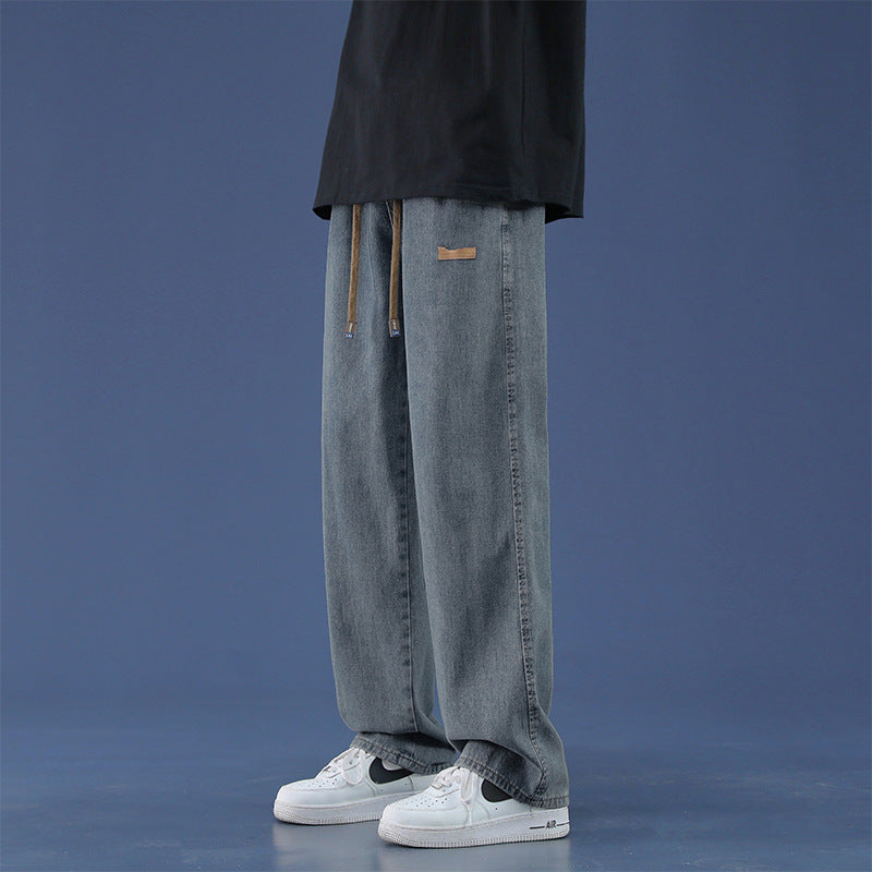 Baggy Straight-Leg Trousers