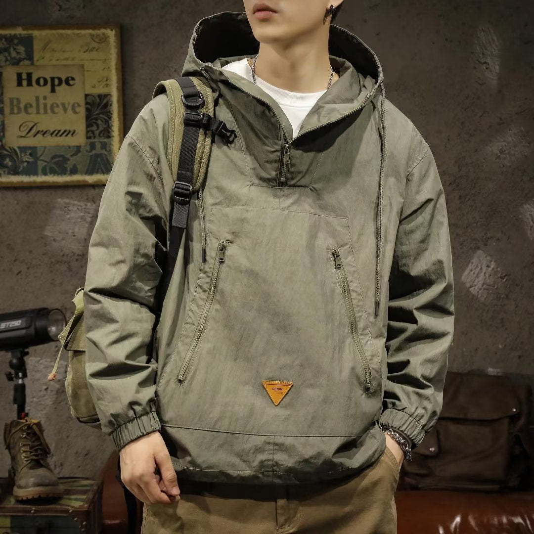 Half-zip Anorak Jacket