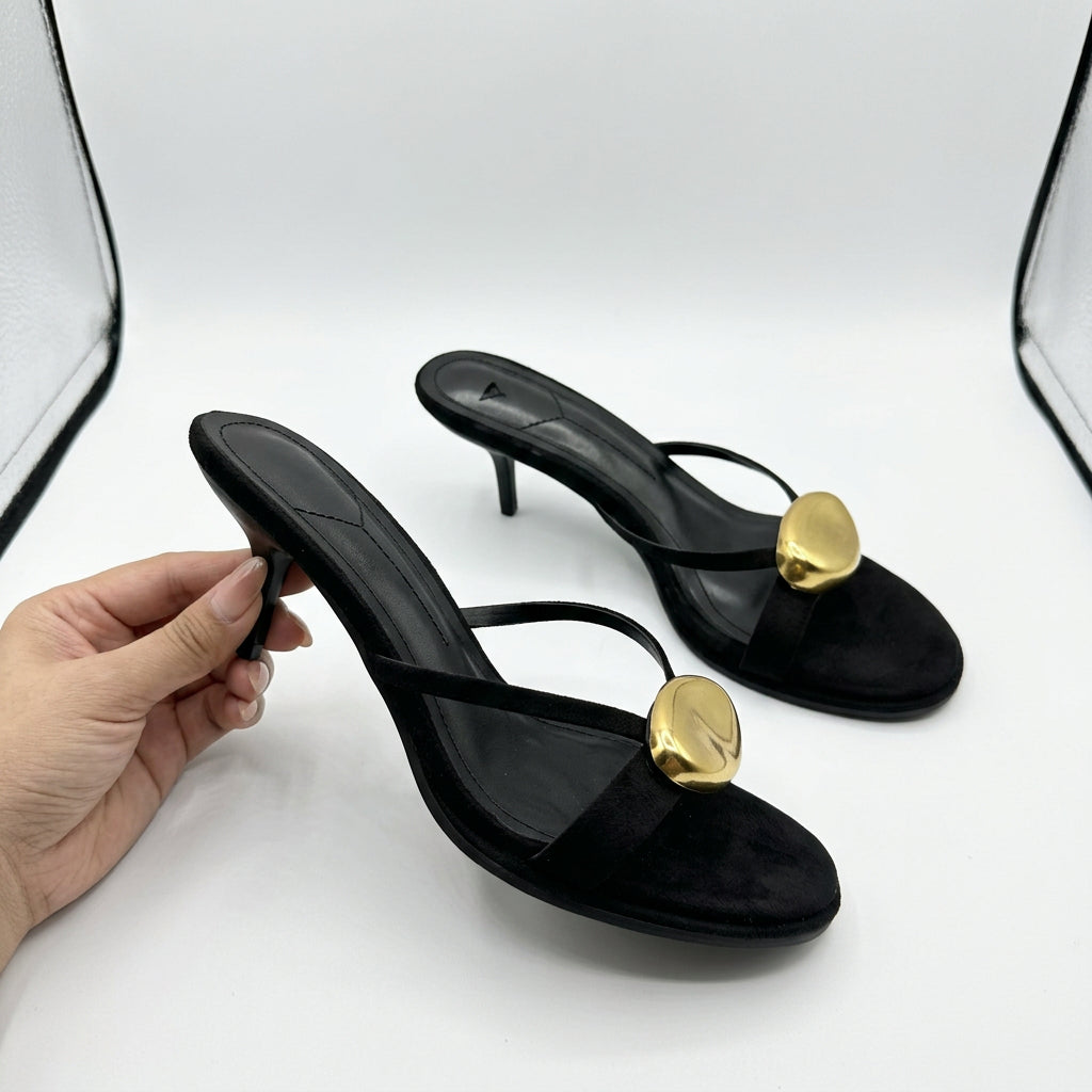 Buckle Slingback Heels