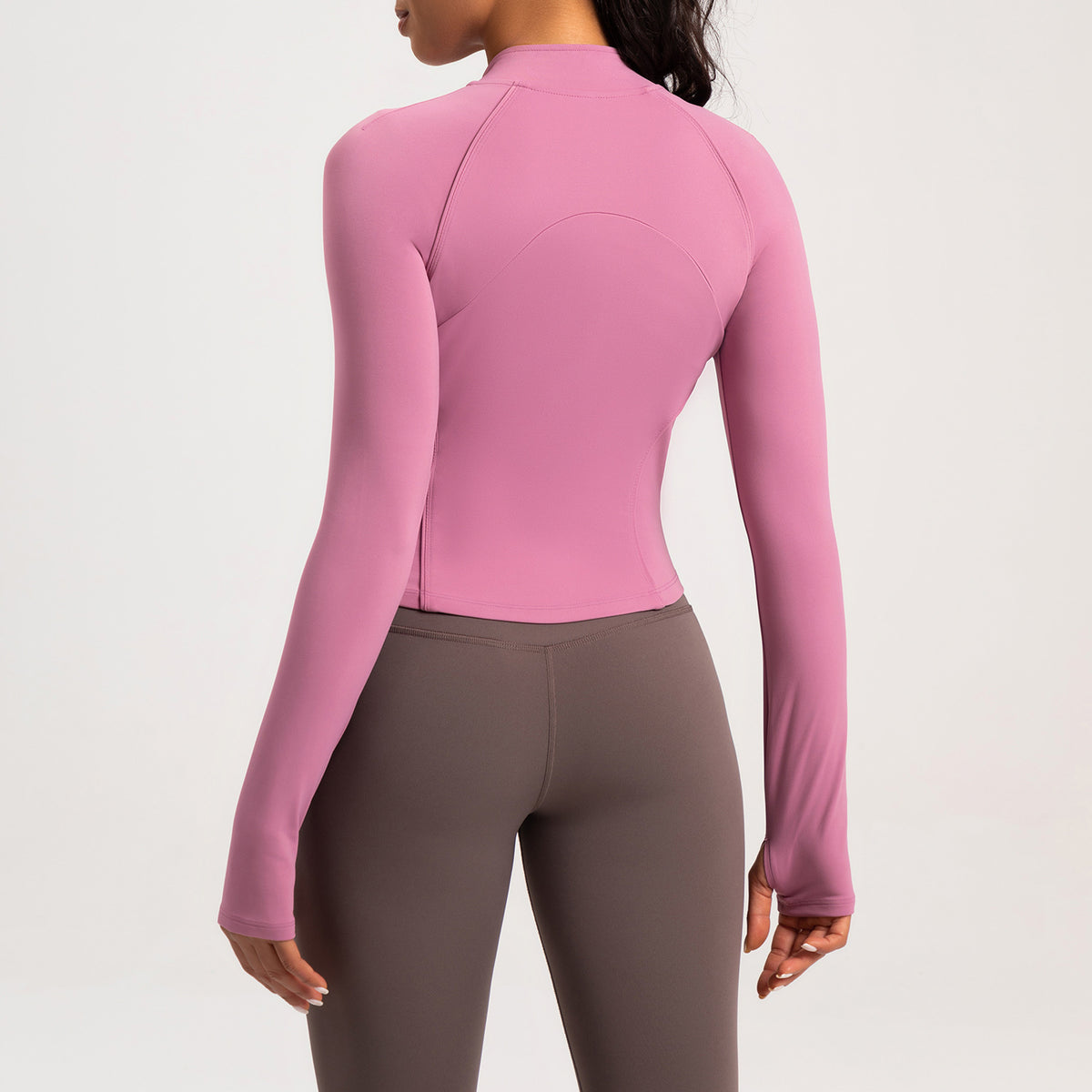 Fleece-Lined Zip Yoga Jacket