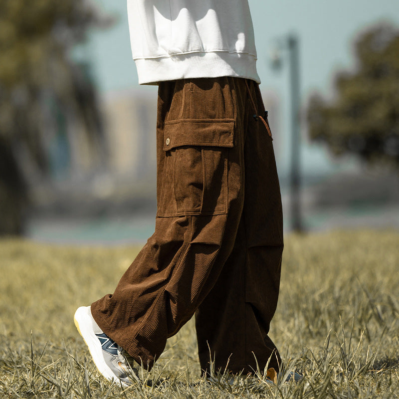 Corduroy Wide-Leg Trousers
