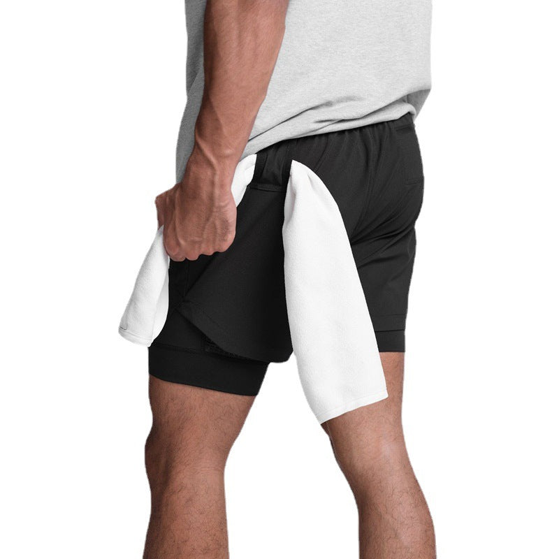 Men's Double-Layer Running Shorts