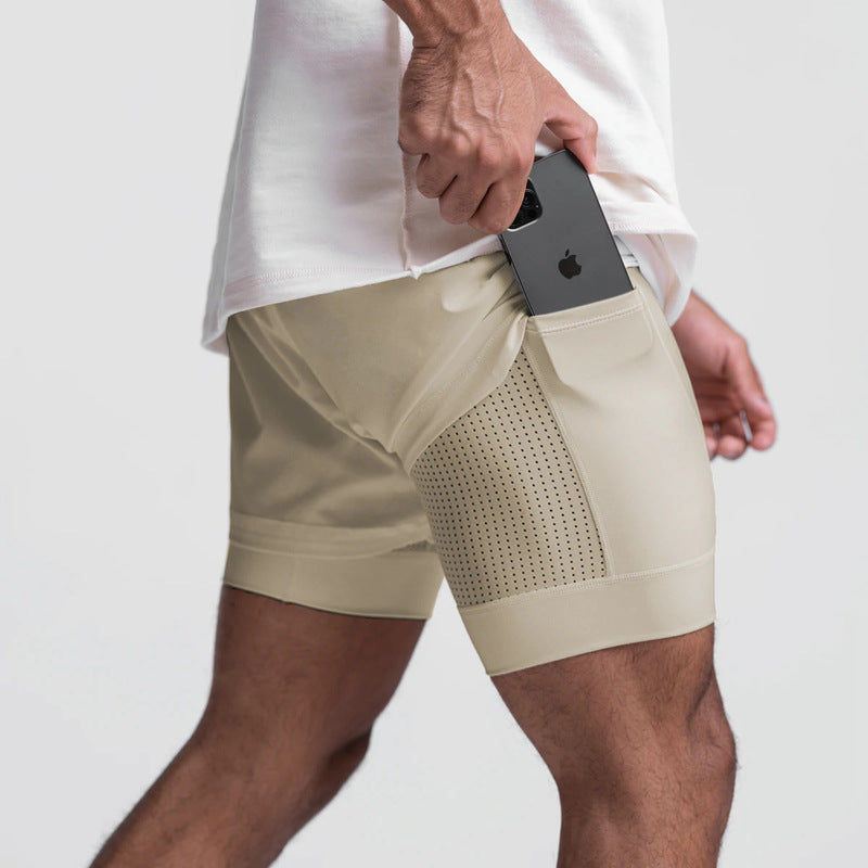 Men's Double-Layer Running Shorts