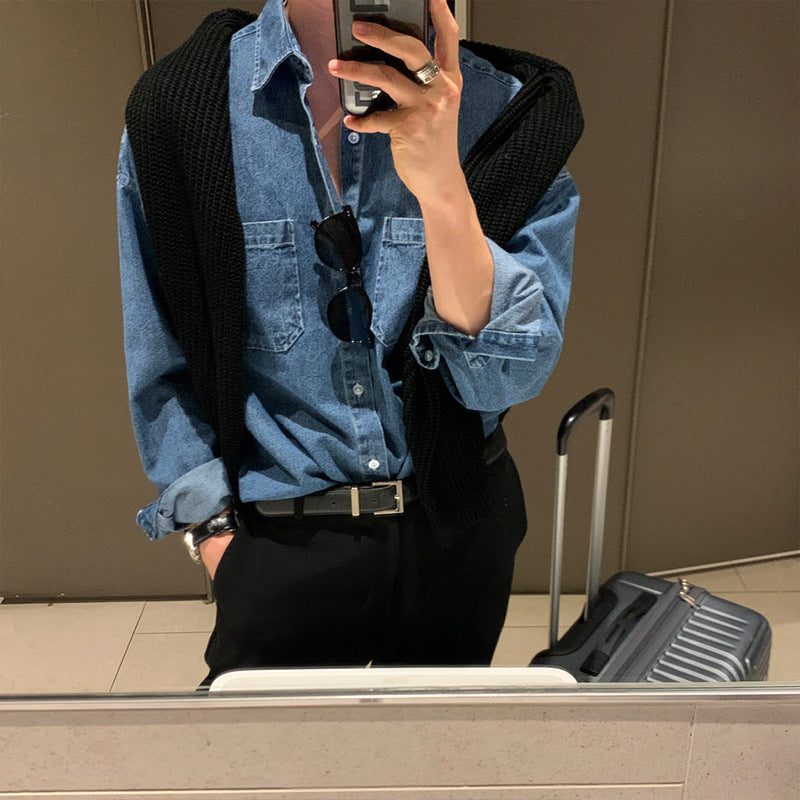 Premium Denim Shirt Jacket