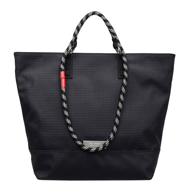 yellow canvas tote bag