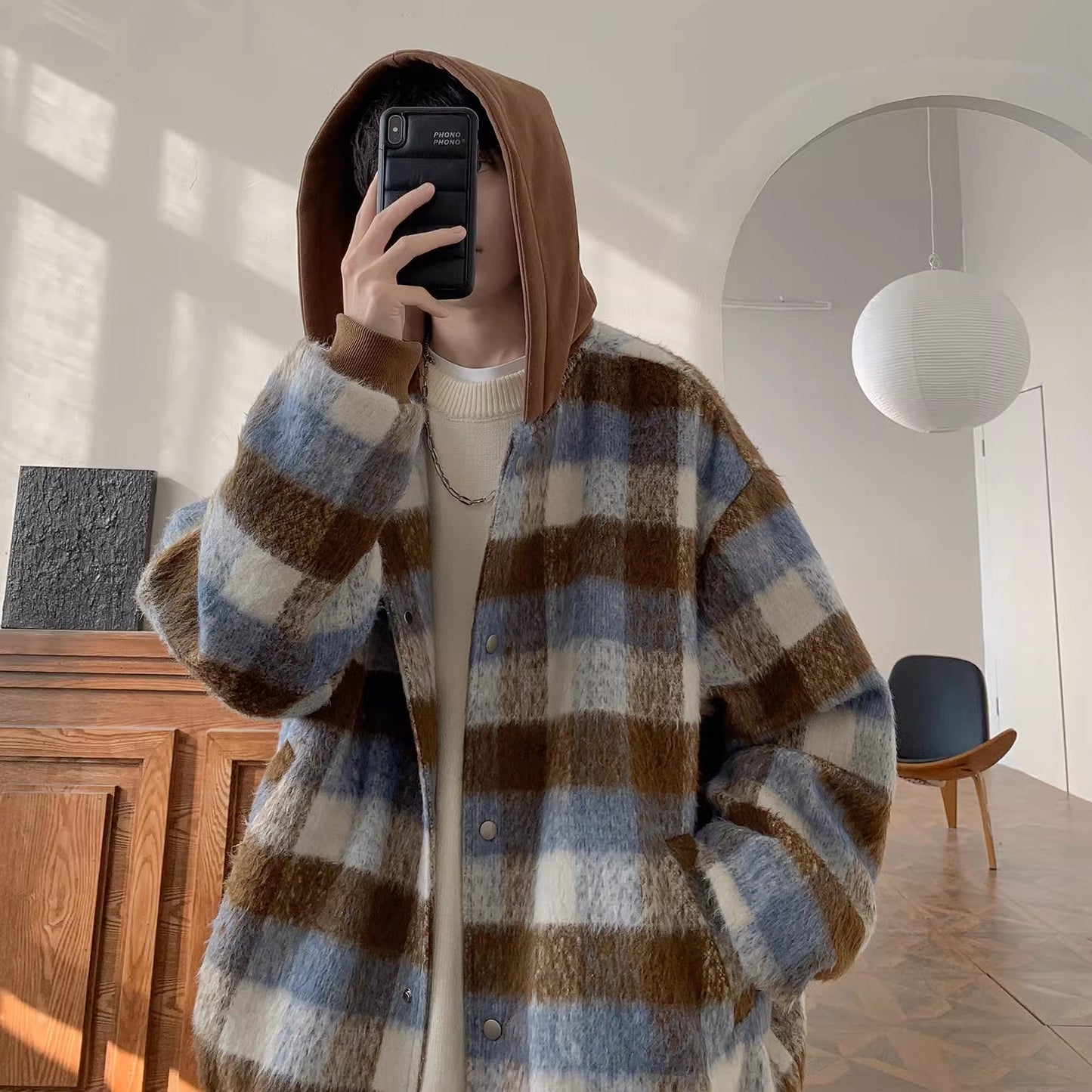 Plaid Bomber Jacket