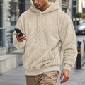Textured Sherpa Hoodie