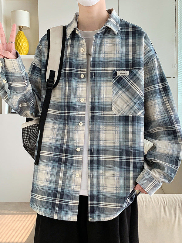 Oversized Plaid Casual Shirt