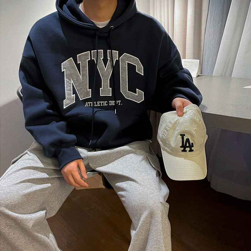 Retro Embroidery Hooded Sweatshirt