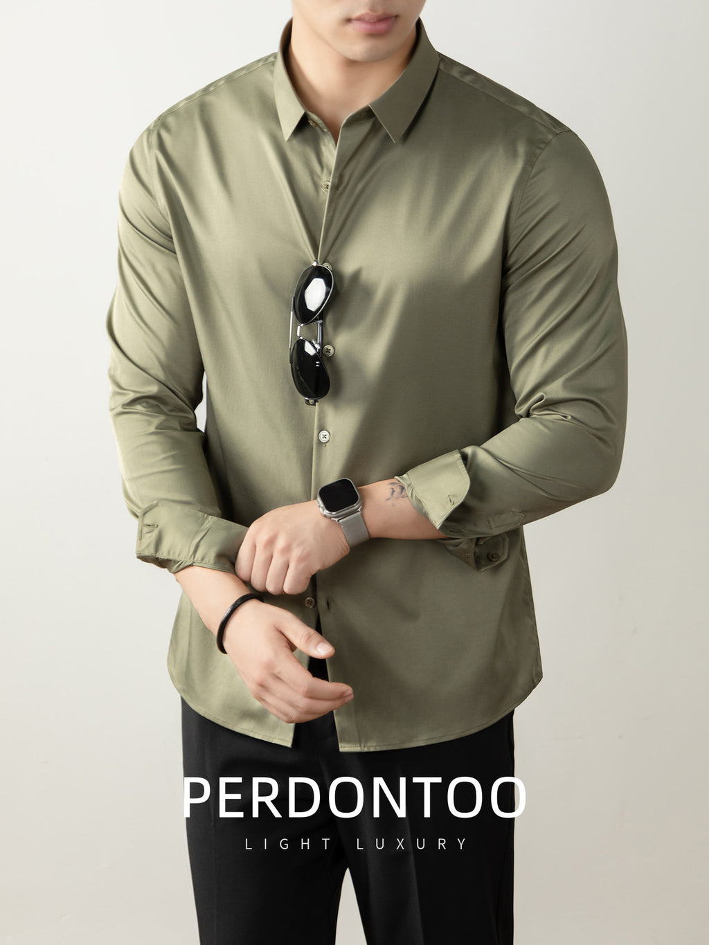Luxury Non Iron Silk Finish Shirt