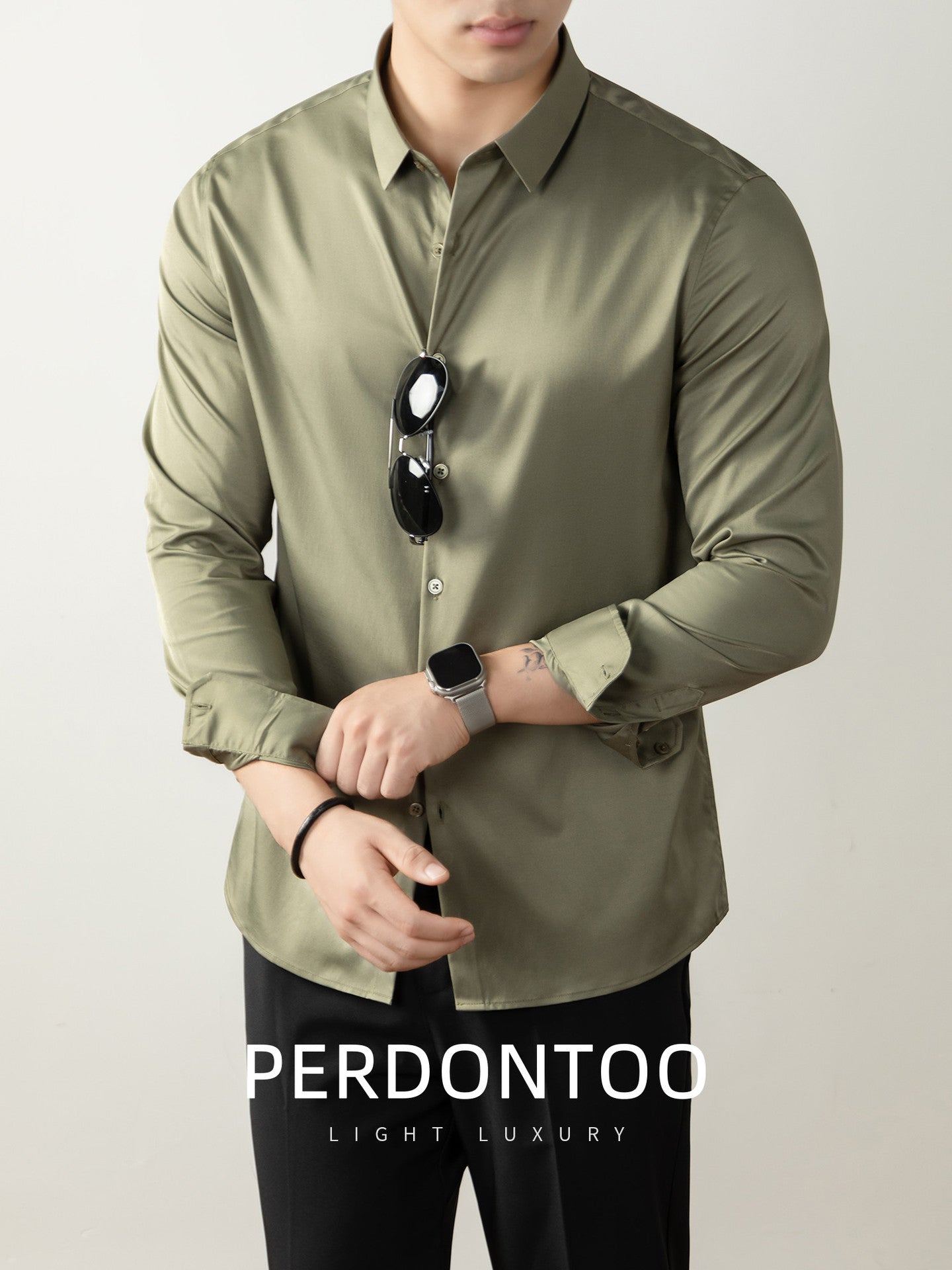 Luxury Non Iron Silk Finish Shirt