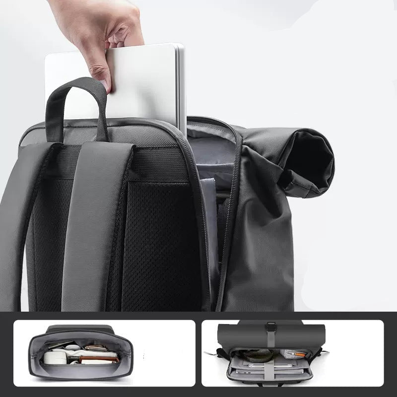 25 New Backpack Casual Large Capacity Laptop Bag Simple and Fashionable Commuter Computer Travel Backpack