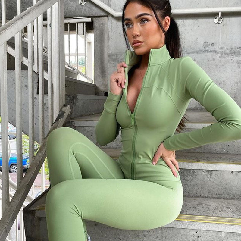 Zippered Jumpsuit Activewear