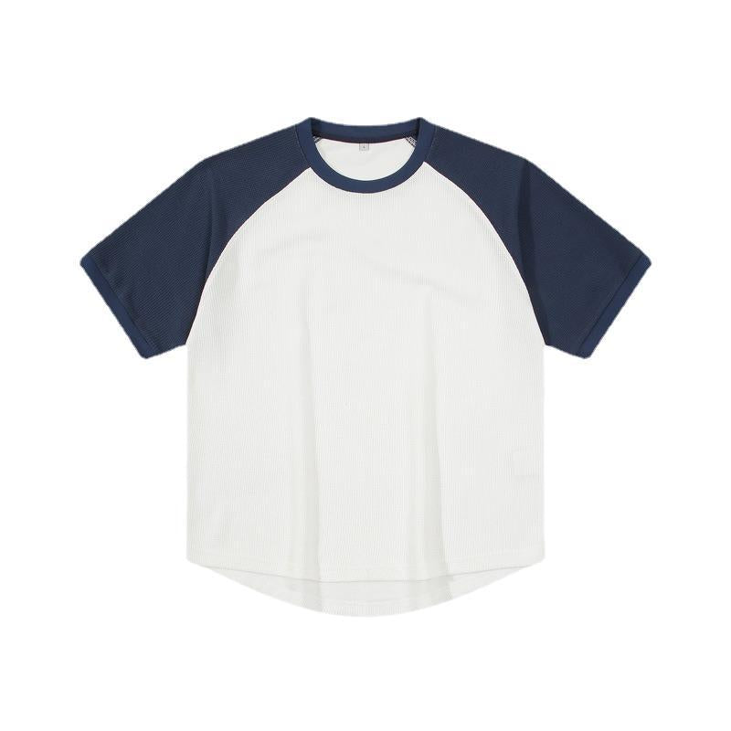 Textured Waffle Raglan Tee