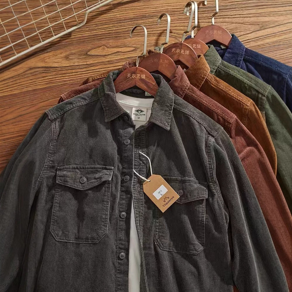 Vintage Washed Corduroy Overshirt