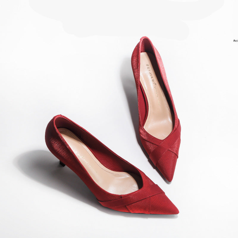 Satin Wedding Pumps