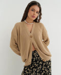 Oversized Ribbed Cardigan