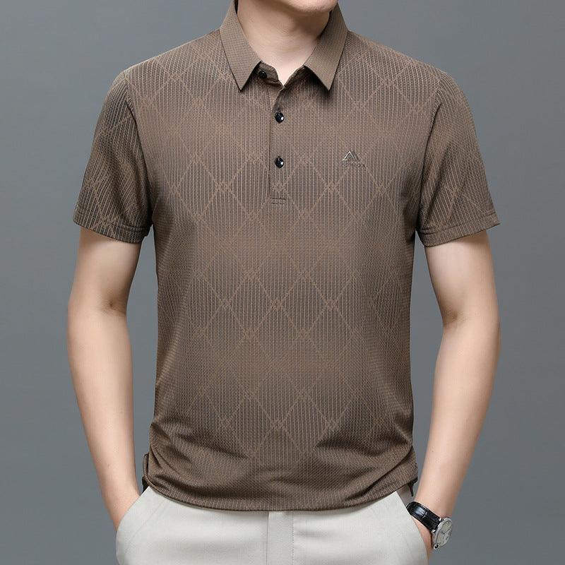 Geometric Knit Polo