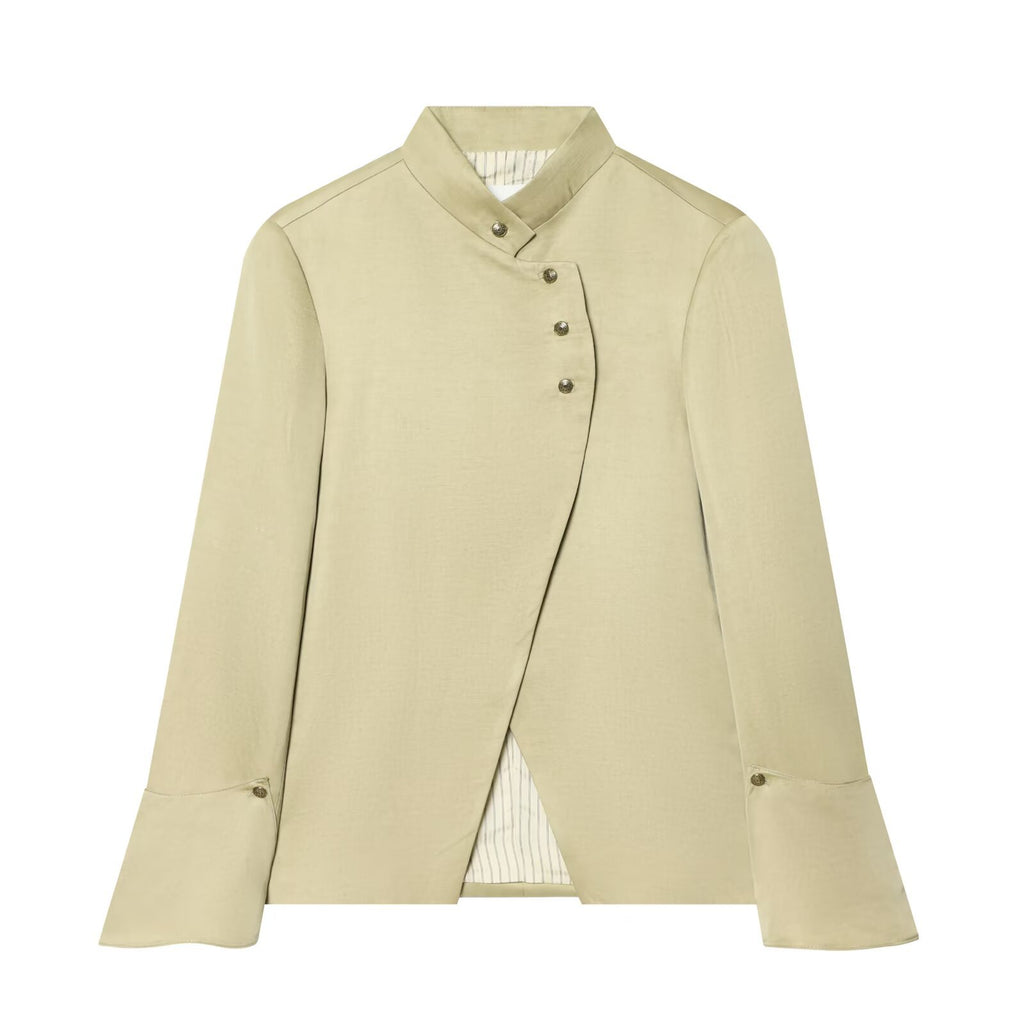 Women's Asymmetric Stand-Collar Jacket