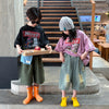 X138 ripped denim five-point pants